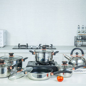 Happycooking mermer TENCERE SETİ kaliteli paslanmaz çelik tencereler mutfak TENCERE SETİ s tencere pişirme non stick - Product Image 5