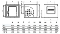 Unité de ventilateur de boîte de Ventilation à entraînement direct à flux d'air élevé OEM/ODM 220V lames avant ventilateur centrifuge moteur Anti-vibration 6000