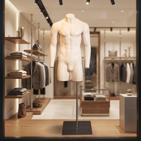 Mannequin de photographie GH19, mannequin masculin multi-sections amovible pour séances photo professionnelles de vêtements
