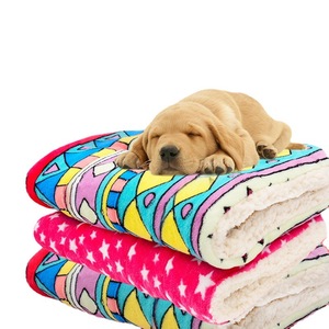 Manta para mascotas para gatos y perros, franela cálida, suave, rosa, con estampado de gato, 32x50, 42x55, 55x70, 75x100cm, uso en otoño e invierno - Product Image 4