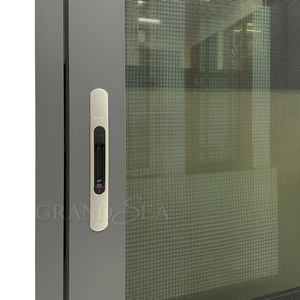 Desain Modern Hurricane jendela aluminium dan pelek pintu pembukaan horisontal jendela geser kamar tidur dengan kelambu - Product Image 3