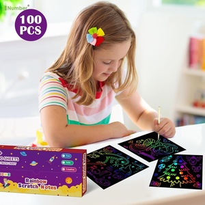Bon marché Achat en gros Cadeaux de Pâques personnalisés pour enfants et adultes Fournitures de fête Jouet <span class=keywords><strong>Peinture</strong></span> Scratch <span class=keywords><strong>Art</strong></span> Craft Paper Diy Kit - Product Image 4