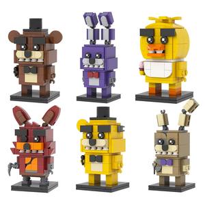 Bloques de Construcción MOC de Anime FNAF: Marionette, Nightmarionne, Springtrap, Golden Freddy, Fazbear, Chica, Foxy, Bonnie, Juguetes para Niños - Product Image 1