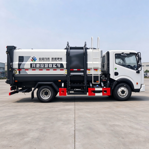 รถบรรทุกขยะติดตั้งกระบะข้าง Dongfeng Dolica 4x2 พร้อมระบบยกไฮดรอลิกสำหรับเก็บขยะในเขตเทศบาล - Product Image 2