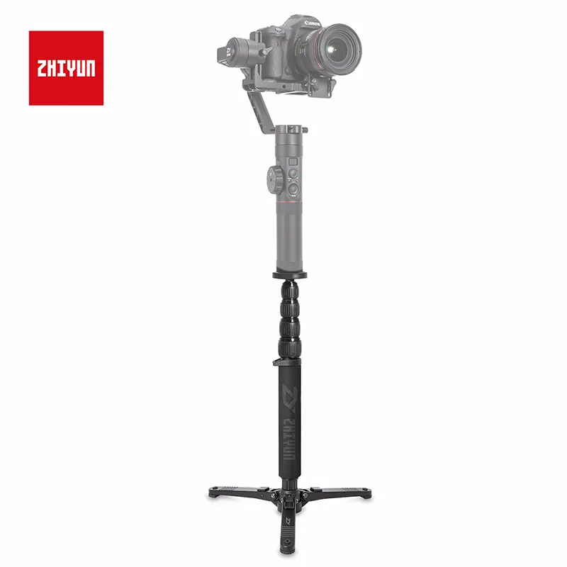 ZHIYUN Resmi Memperpanjang Telescopic Monopod Tripod untuk Crane 2 Handheld Gimbal Stabilizer dengan 1/4 "Mounting Sekrup Aksesoris