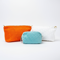Bolsa de Cosméticos de Tela de Rizo con Estampado Personalizado Royal Fair para Días de Spa, Baño, Maquillaje y Almacenamiento de Cosméticos