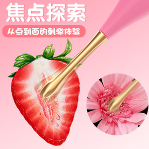 Vibrador masajeador de punto G, estimulador de clítoris eléctrico rosa y blanco, juguete sexual para mujeres - Product Image 2