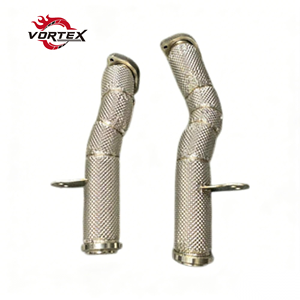 ท่อลงแคทแบบไหลสูง Vortex 304 สำหรับ Mercedes-Benz AMG C43 E43 GLC43 3.0T ปี 2016–2023 พร้อมแผ่นกันความร้อน ไม่แสดงไฟเตือน Check Engine - Product Image 1