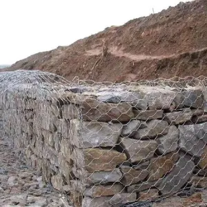 Mạ kẽm nhúng nóng gabion lục giác dây lưới gabion lồng