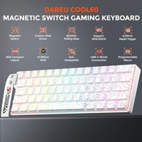 Clavier de jeu OEM ODM COOL60 60 à effet Hall avec interrupteur magnétique SOCD, déclenchement réglable à 0,01 mm, déclenchement rapide, fréquence de polling de 8000 Hz