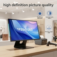 Terminal de point de vente tactile Android 15,6 pouces personnalisé en usine, système de point de vente pour la vente au détail, caisse enregistreuse tout-en-un, machine de point de vente