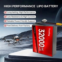 Batterie lithium-ion intelligente certifiée à charge rapide 12S1P 44,4V 50,4V 32000mAh pour drone agricole