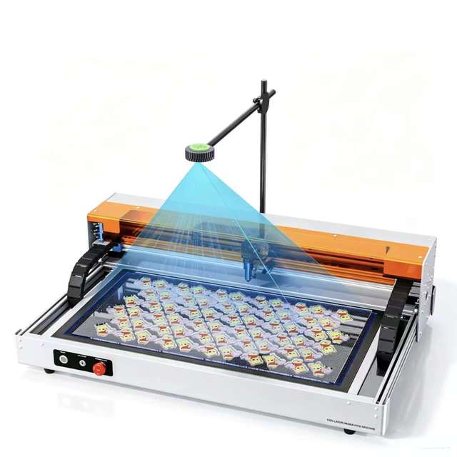Mini Desktop 40W CO2 Laser Engraver Cutter 620*350mm Visual Auto Edge Detection Small Business Machine for Wood Acrylic Cutting