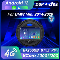 Système multimédia automobile M6 PRO Android 12 avec écran IPS pour BMW MINI COOPER F54 F55 F56 F60 2014-2018, écran BT5.1 DSP, autoradio stéréo