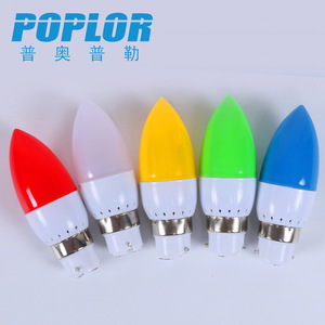 Poplor Led <b>Candle</b> Light Bulbs 3W Color Changing E27 Base For Christmas Home Decoration - Product Image 3