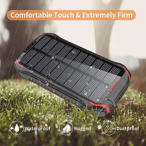 Chargeur portable sans fil solaire étanche à charge rapide, batterie externe <span class=keywords><strong>26800mAh</strong></span>, entrée Micro USB, haute capacité - Product Image 5