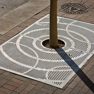 ตะแกรงตกแต่งต้นไม้โลหะลายศิลปะแบบอาร์ตเดโค กันน้ำ ใช้ภายนอกอาคาร - Product Image 3