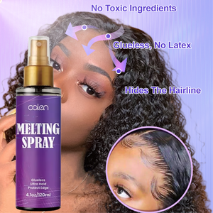 Luxfume <span class=keywords><strong>Spray</strong></span> Fixateur <span class=keywords><strong>Perruque</strong></span> Effet Fondant Tenue Forte Sans Colle Imperméable Résistant à la Transpiration Longue Durée pour Perruques - Product Image 6