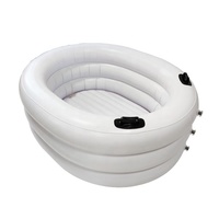 Conception personnalisée poignée portable baignoire à glace air femme enceinte accouchement baignoire gonflable eau blanche piscine d'accouchement