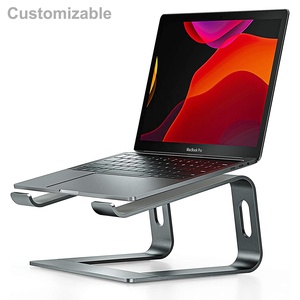 Soporte de aluminio extraíble para ordenador portátil, soporte ventilado para <span class=keywords><strong>Notebook</strong></span>, Compatible con <span class=keywords><strong>Notebook</strong></span> de 10-15,6" - Product Image 1