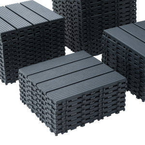 Lot de 44 carreaux de terrasse en plastique à emboîtement DB 12 "x 12" carré étanche terrasse extérieure 18mm d'épaisseur utilisation tous temps - Product Image 4