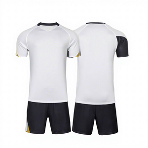 Conjuntos de Uniformes de Fútbol Personalizados Sublimados para Hombre, Kits de Fútbol Transpirables de Secado Rápido, Camiseta de Entrenamiento de Manga Corta con Cuello en V, 100% - Product Image 1