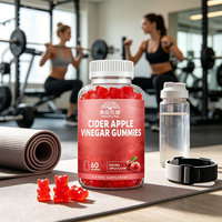Gummies au vinaigre de cidre de pomme pour l'équilibre métabolique avec vitamines B6, B12, acide folique et racine de betterave – Marque privée