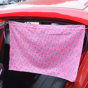 Pare-soleil de voiture à motif panda bleu, universel, installation par ventouses sur les fenêtres latérales, tissu occultant pour enfants - Product Image 4