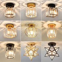 Vente flash : Luminaires en cristal décoratifs pour chambre d'enfant, maison, chambre à coucher, salon moderne, style nordique, luminaires de plafond pour la maison