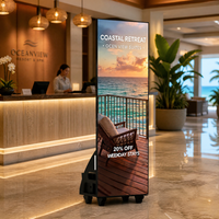 Affichage numérique LED pour menu, panneau publicitaire 640x1920mm P2 P2.5 P3.076 P4 pour restaurants, cafés et fast-foods, fabrication OEM ODM