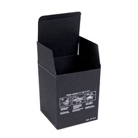 Emballage premium noir produits de personnalisation de différentes tailles bouteille de crème pour les yeux boîte à savon sachet de thé café nettoyant pour le visage boîte en papier