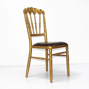 Sillas Chiavari Royal Crown de Aluminio Resistente, Estilo Noble de Castillo Francés, para Hogar, Oficina, Sala de Estar y Bodas - Product Image 3