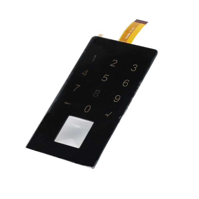 Custom made high quality conductive touch membrane switch panel keypad by PET/PC/Glass overlay material
