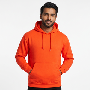 Sweat à capuche premium épais pour homme, avec logo personnalisé brodé, fermeture éclair, impression en relief, anti-rétrécissement, prix bas - Product Image 1