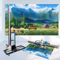 Impresora 3D Vertical de Pared y Piso 2 en 1 XBH, Impresora de Pared de Alta Calidad con Cabezal de Impresión TX800, Tinta UV, Interior y Exterior