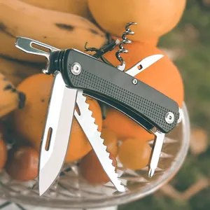 GHK açık taşınabilir 440 paslanmaz çelik İsviçre cep bıçaklar çok fonksiyonlu bıçak