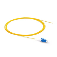 Low Insertion Loss FTTH Optical Jumper Single Mode Fiber Patch Cord Yellow 2.0mm 3.0mm PVC Jacket 5m Custom Length