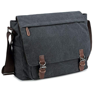 Sac messager pour <span class=keywords><strong>homme</strong></span> personnalisé de haute qualité, style rétro, en toile, <span class=keywords><strong>sacoche</strong></span> décontractée, porte-documents, plusieurs compartiments, pour l'université, les voyages, le quotidien - Product Image 5