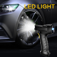 Portable 3665 Corded ABS Digital Pointer Car Air Compressor Tire Pump with LED Light & Emergency Light DC 12V