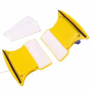 Limpiador de ventanas magnético de doble cara con paño reutilizable para limpieza de vidrios - Product Image 1