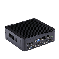 Qotom Q190P para control de dispositivos heredados con CPU Celeron J1900 de cuatro núcleos, 4 puertos serie, LAN dual y Mini PC SATA