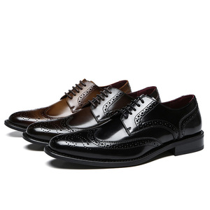 Chaussures décontractées pour hommes en cuir véritable léger, sculptées, antistatiques, antidérapantes, résistantes à l'usure, respirantes, désodorisantes, pour le bureau, les affaires et les mariages - Product Image 5