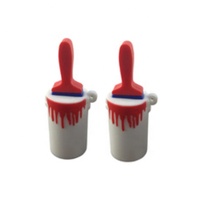 Clé USB en forme de pinceau avec pinceau et pot inclus, forme personnalisée