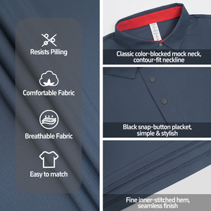 <span class=keywords><strong>Polo</strong></span> all'ingrosso 100% poliestere a maniche corte estiva ad asciugatura rapida da <span class=keywords><strong>uomo</strong></span>, personalizzabile con logo sublimatico - Product Image 4