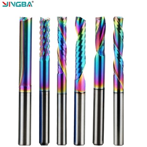 Yingba cacbua vonfram PCB CNC Ngô răng Router bits Nano lớp phủ bảng mạch Carbon fibre cắt phay Cutter - Product Image 3