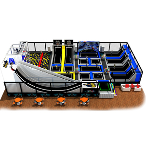 Bạt Lò Xo Nhảy Bungee Trong Nhà Lớn Cho Trẻ Em Với Đai Bóng Rổ Bạt Lò Xo Công Viên Trẻ Em Hoặc Người Lớn Tùy Chỉnh CE - Product Image 1