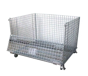 Jaula de Acero Resistente para Ahorrar Espacio, Jaula de Almacenamiento de Malla Metálica de Alta Capacidad para Almacén, Jaula de Alambre para Almacenamiento al por Mayor - Product Image 3