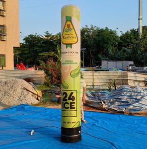 <span class=keywords><strong>Colonne</strong></span> gonflable de taille personnalisée <span class=keywords><strong>Colonne</strong></span> de pilier gonflable de couleur verte <span class=keywords><strong>Colonne</strong></span> de tube d'éclairage à LED gonflable pour la décoration - Product Image 3