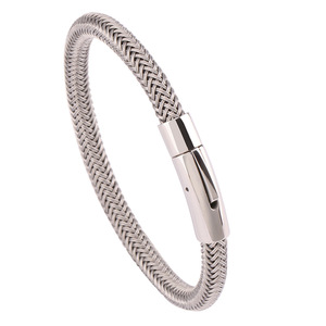 Stylish Simple Stainless Steel <strong>Charm</strong> <strong>Bracelet</strong> Gold Plated Geometric Glossy Finish Trendy Fashion <strong>String</strong> Jewelry for Unisex - Product Image 3