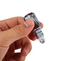 Emballage d'essai cosmétique avec couvercle hermétique, petits flacons en verre rechargeables de 3 ml avec pompe, pour huiles d'aromathérapie, impression sérigraphique